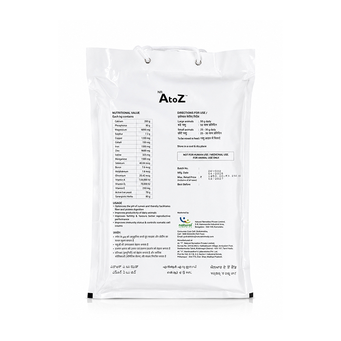 NR AtoZ Chelating Minerals & Active Live Yeast